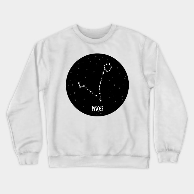 Pisces Constellation Crewneck Sweatshirt by krimons